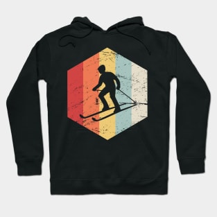 Retro 70s Winter Sports Ski Icon Hoodie